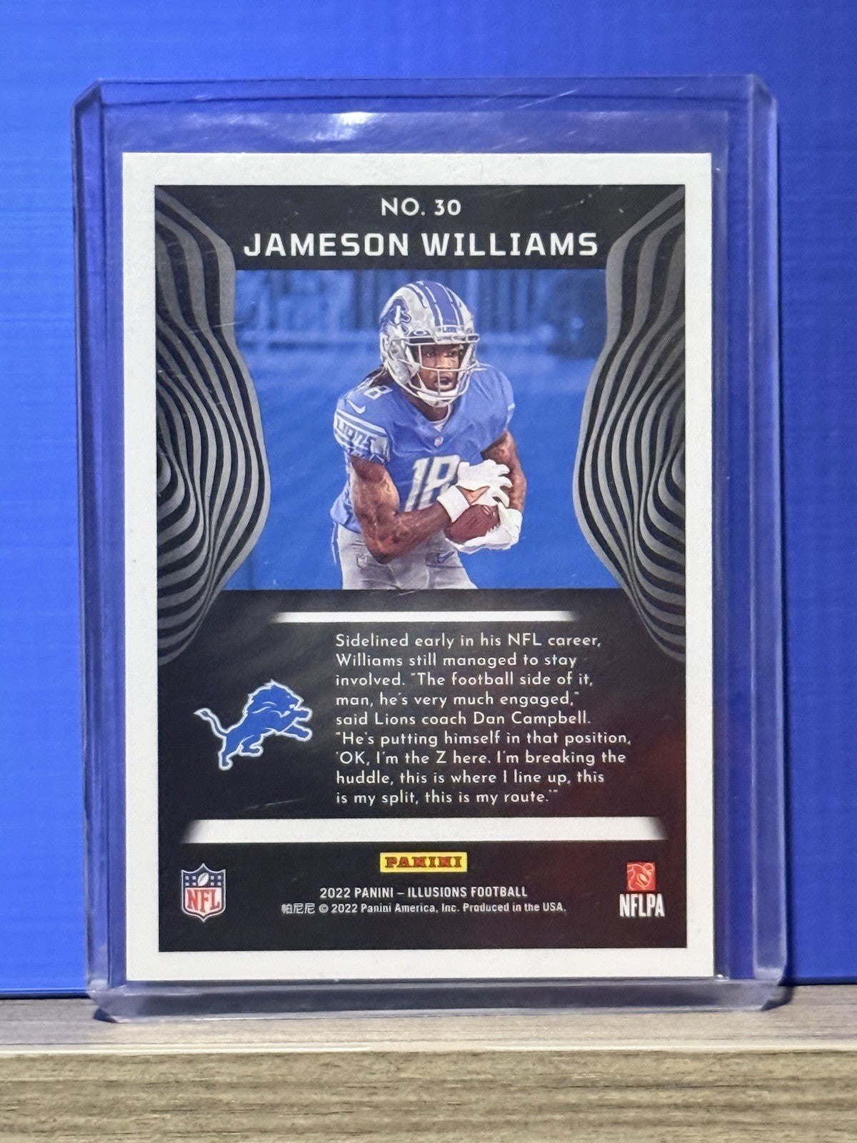 2022 Panini Illusions Football Jameson Williams Detroit Lions RC