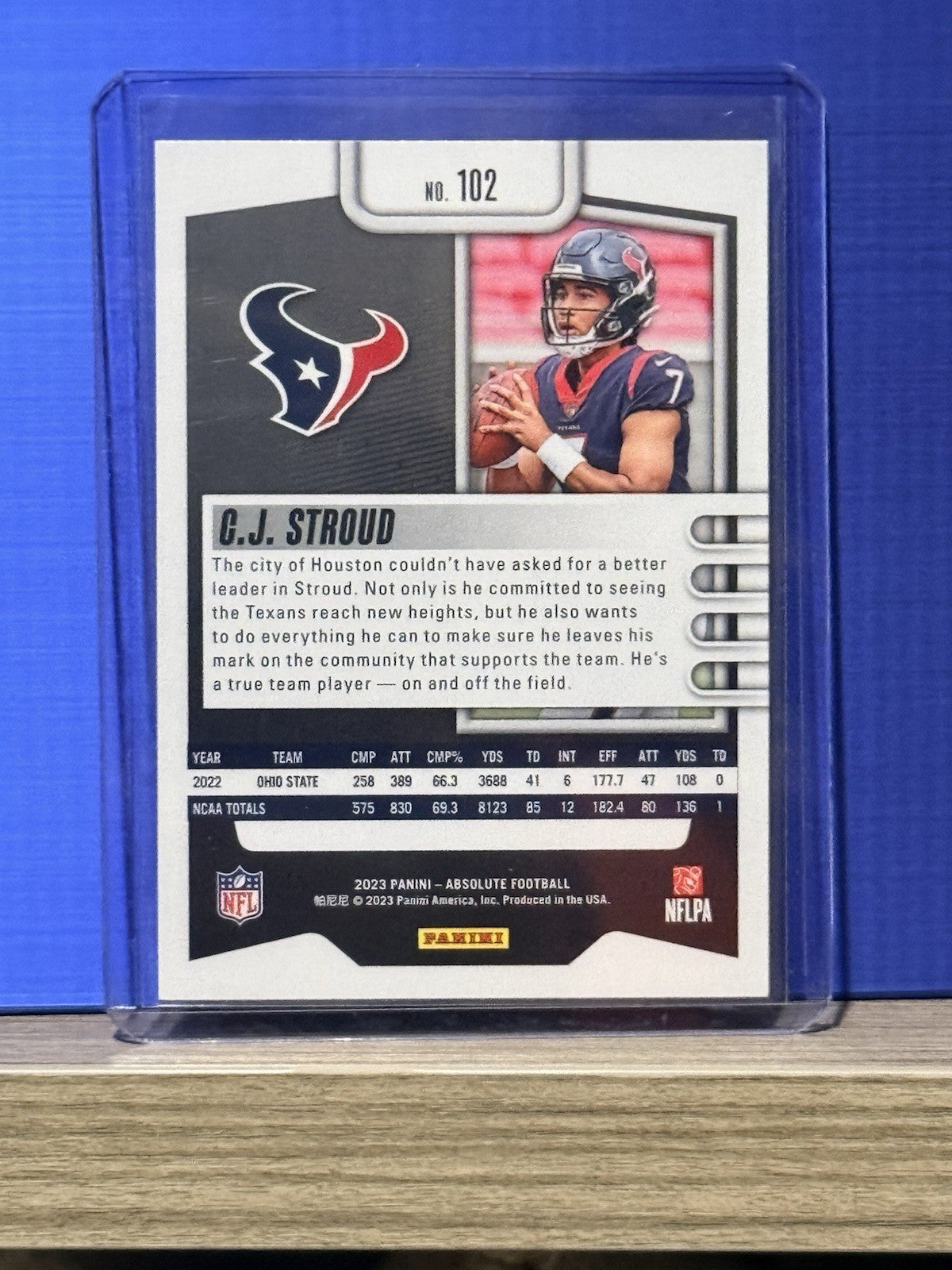 2023 Panini Absolute Football C.J. Stroud Houston Texans RC