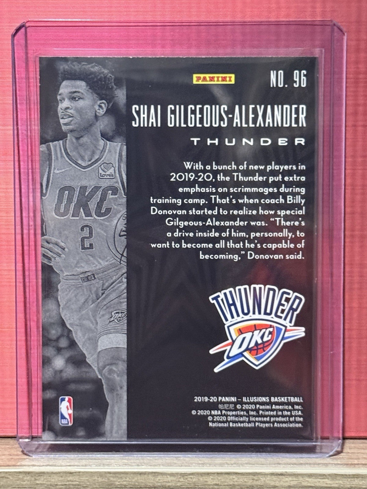 2019-20 Panini Illusions Shai Gilgeous-Alexander Oklahoma City Thunder #96