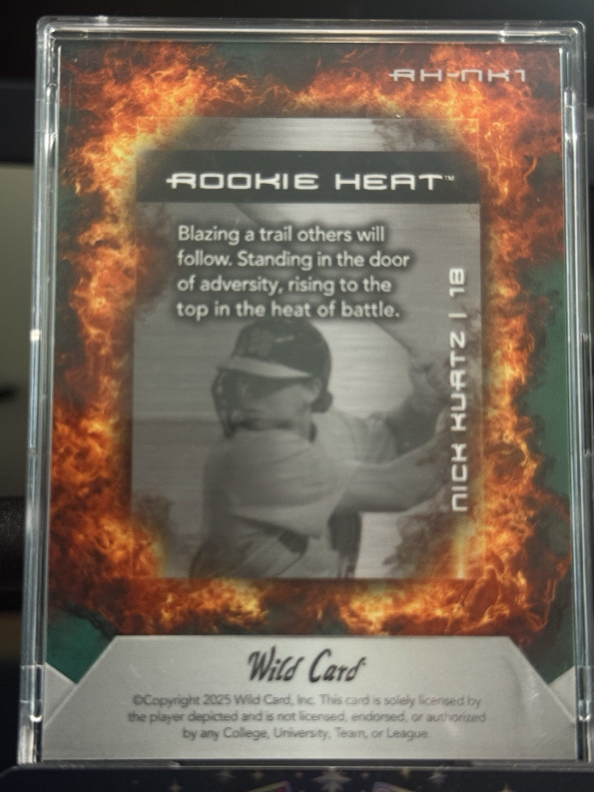 2025 Wild Card Matte Rookie Heat Nick Kuartz Serial Numbered #RHNK1 /10