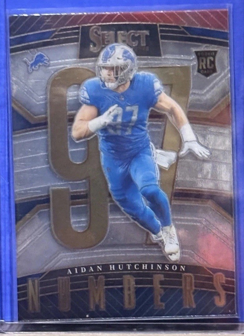 2022 Panini Select - Select Numbers Aidan Hutchinson #SN-25 (RC)