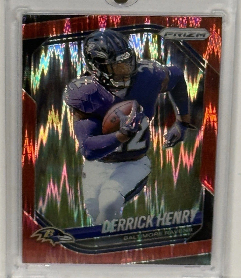 2025 Panini Prizm - Derrick Henry #168 Red Flash Prizm Ravens