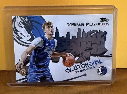 2025-26 Topps Clutch City Prospects Rookie Cooper Flagg #CC-1 Dallas Mavericks
