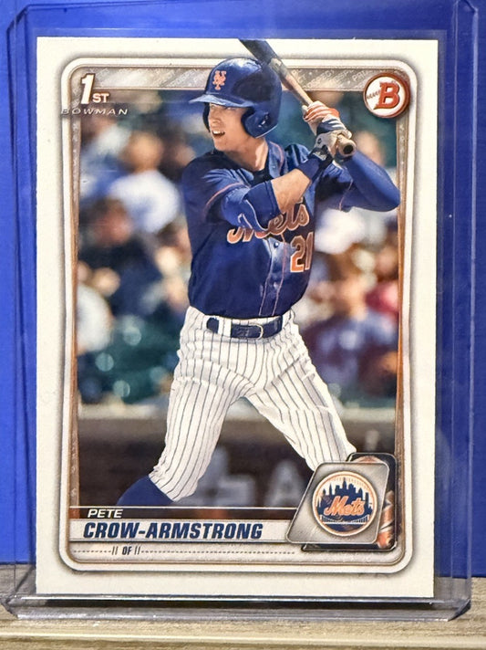 2020 Bowman Draft Pete Crow Armstrong Prospect #BD-72 Mets Cubs 1st Bowman
