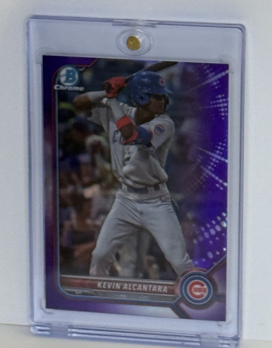 2022 Bowman Draft Kevin Alcantara BDC-86 Purple Refractor /250 | Chicago Cubs
