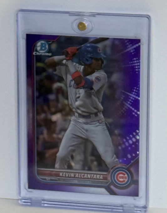 2022 Bowman Draft Kevin Alcantara BDC-86 Purple Refractor /250 | Chicago Cubs