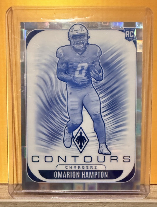 2025 Panini Phoenix - Omarion Hampton Contours Silver Pandora  /249 #18 (RC)