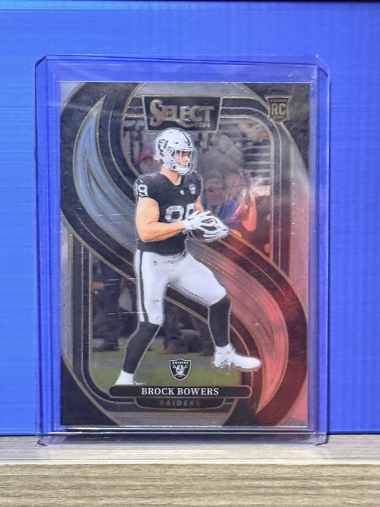 Brock Bowers RC Raiders 2024 Select Premier #118 (RC)