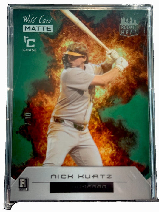 2025 Wild Card Matte Rookie Heat Nick Kuartz Serial Numbered #RHNK1 /10