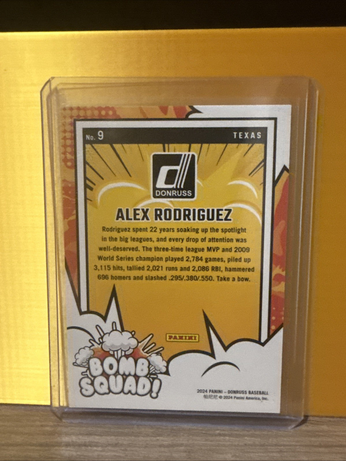 Panini 2025 Donruss Baseball Alex Rodriguez Bomb Squad /199