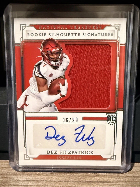 2021 National Treasures Dez Fitzpatrick Silhouettes Signatures /99 Louisville